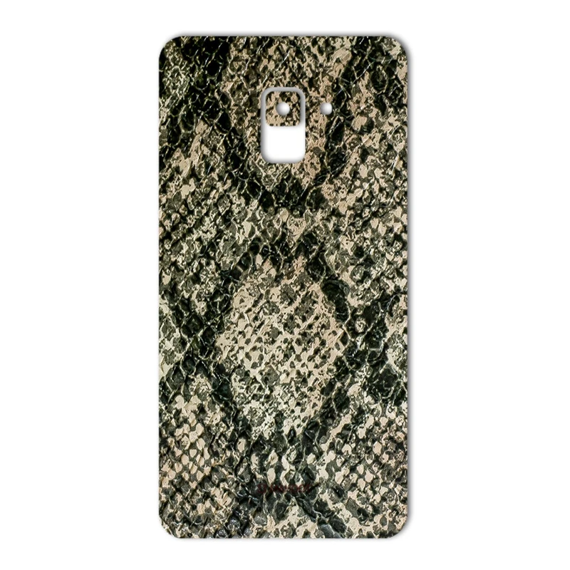 برچسب تزئینی ماهوت مدلJungle-python Texture مناسب برای گوشی Samsung A8 Plus 2018