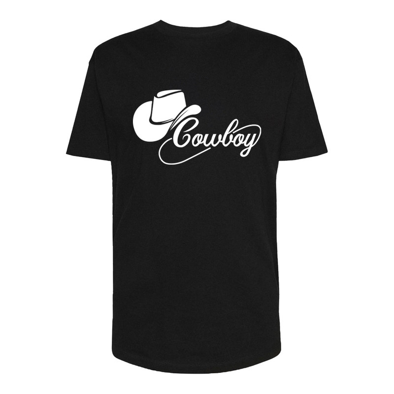 تی شرت لانگ مردانه مدل Cowboy کد Sh173 رنگ مشکی