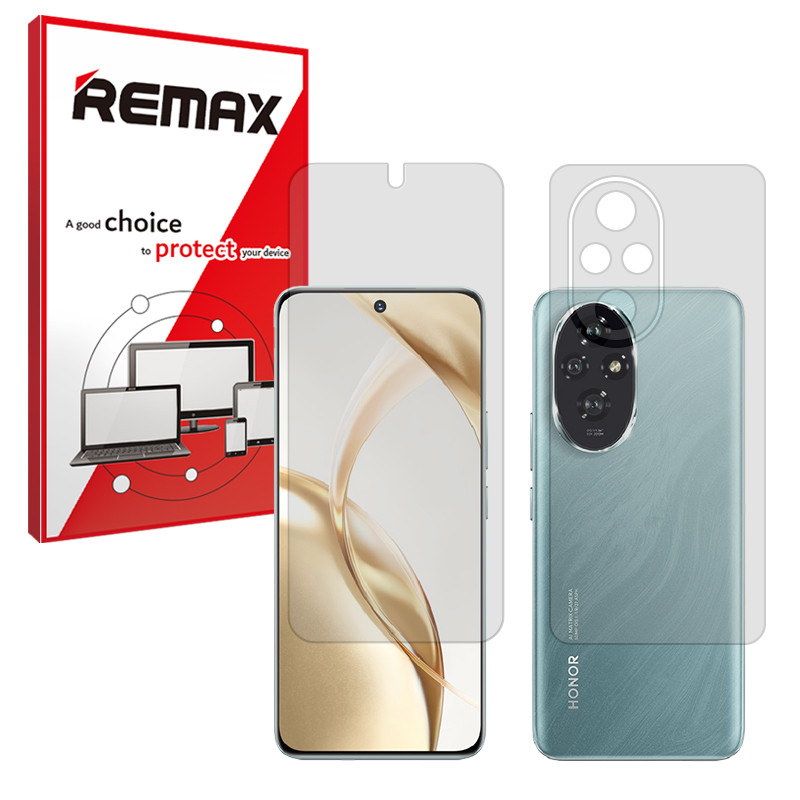 محافظ صفحه نمایش مات ریمکس مدل Resistant مناسب برای گوشی موبایل آنر 200 به همراه محافظ پشت گوشی 