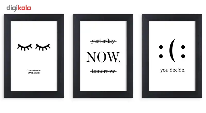 تابلو دکوراتیو 3 تکه آرتی فریم کد F031B23