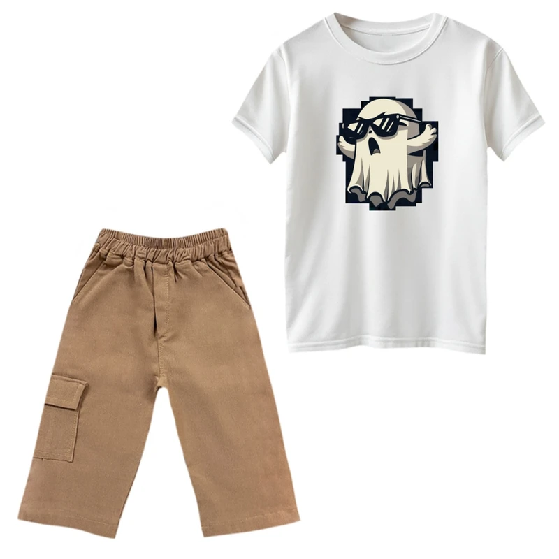 ست تی‌شرت و شلوارک پسرانه مدل روح خشمگین