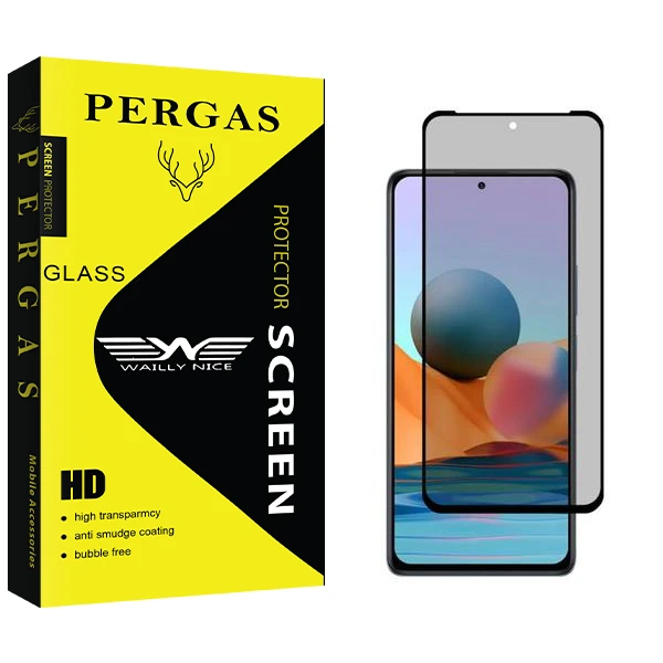 محافظ صفحه نمایش حریم شخصی وایلی نایس مدل Pergas مناسب برای گوشی موبایل شیائومی Redmi Note 10 Pro
