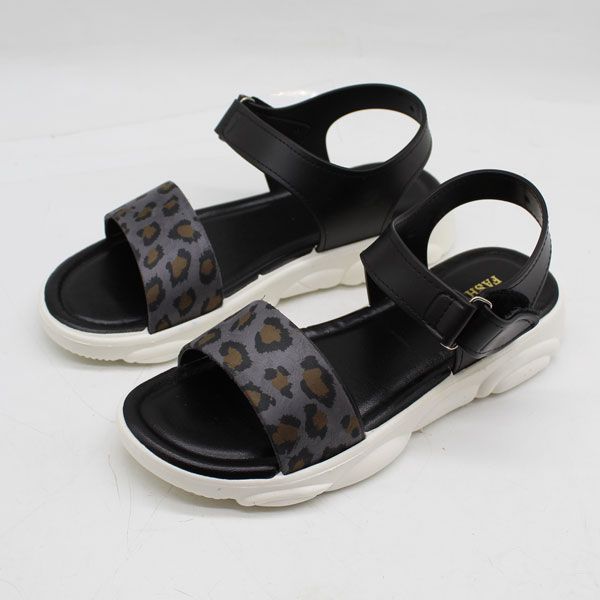 صندل زنانه پاپا مدل ملودی پلنگی کد 1-1388-GY -  - 11