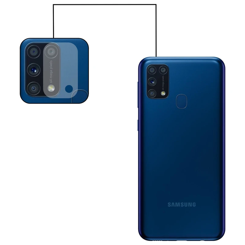 محافظ لنز دوربین ای استار مدل J-32 مناسب برای گوشی موبایل سامسونگ Galaxy M31