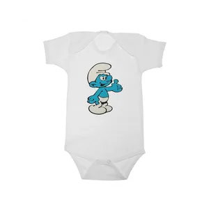 بادی آستین کوتاه نوزادی مدل اسمورف کد 152396