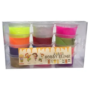 ژل بازی اسلایم مدل HOBBY مجموعه 12 عددی
