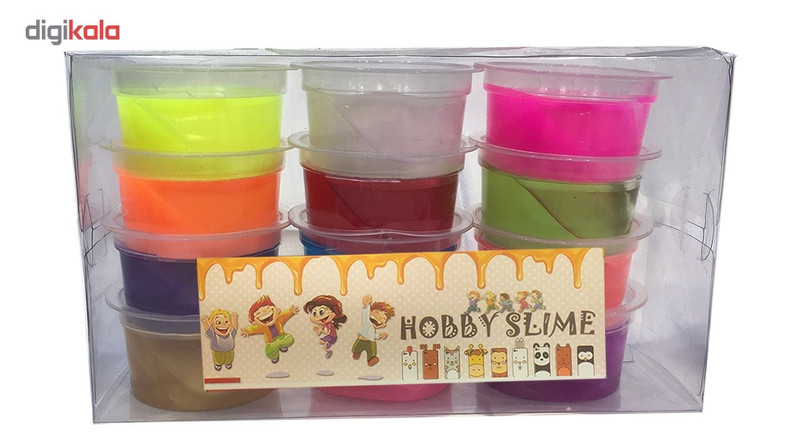 ژل بازی مدل HOBBY مجموعه 12 عددی