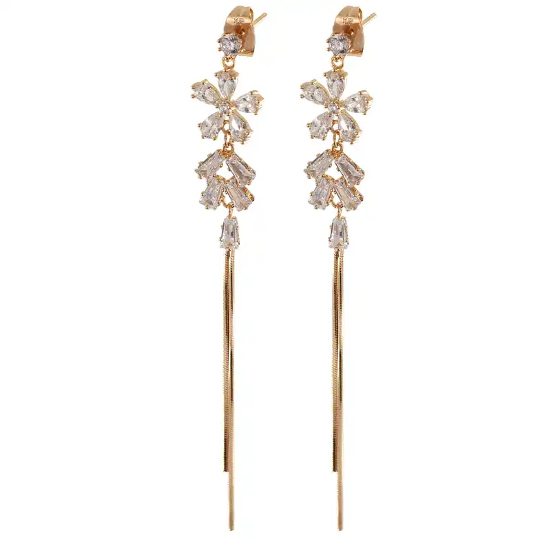 گوشواره زنانه ژوپینگ مدل گل کد CC291