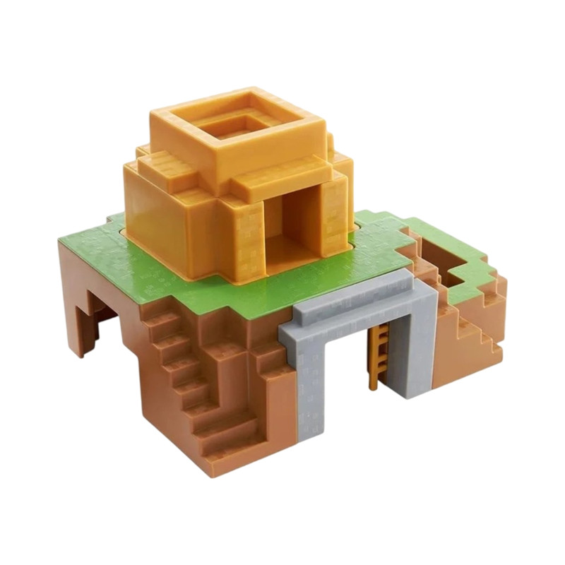 اکشن فیگور مدل ماینکرافت طرح سازه و اسکین مجموعه 9 عددی