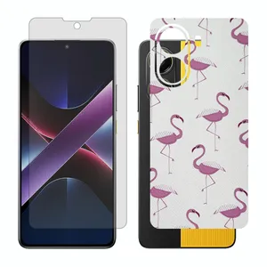 Glass Together model matte screen protector suitable for Xiaomi Poco X7 Pro mobile phone with back cover sticker