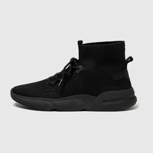 کفش روزمره مردانه پول اند بیر مدل KNIT HIGH-TOP TRAINERS 2023