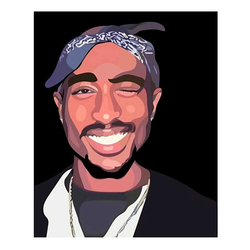 استیکر لپتاپ مدل خواننده توپاک شکور کد 3681