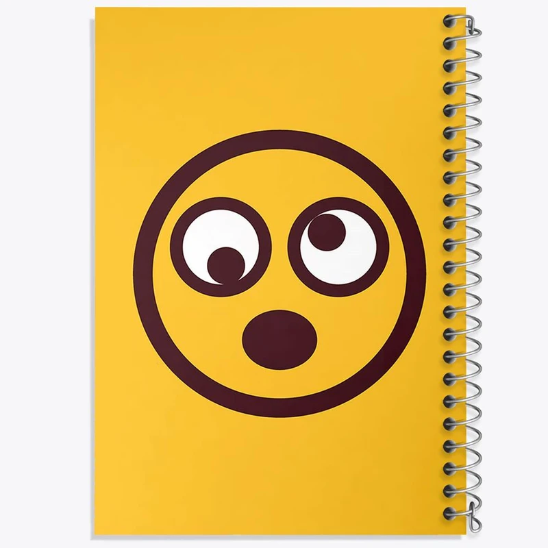 دفتر مشق 100 برگ خندالو طرح ایموجی Emoji کد 3019