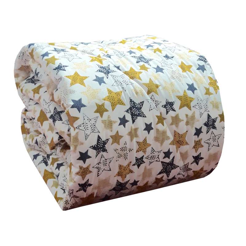 لحاف سندس مدل ستاره کد F285 یکنفره سایز 190x140 سانتی متر