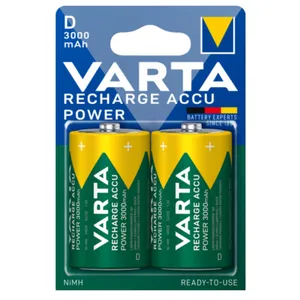 باتری D قابل شارژ وارتا مدل ACCU power Ready-to-use 3000 بسته 2 عددی
