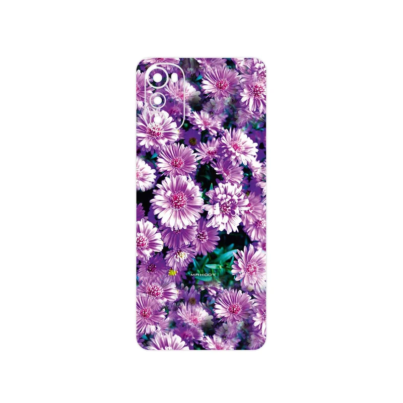 برچسب پوششی ماهوت مدل Purple_Flower مناسب برای گوشی موبایل موتورولا Moto E32s