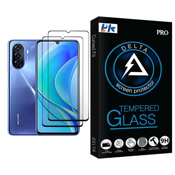 محافظ صفحه نمایش سرامیکی پی کی مدل Delta Glass2 مناسب برای گوشی موبایل هوآوی nova Y70 Plus بسته دو عددی