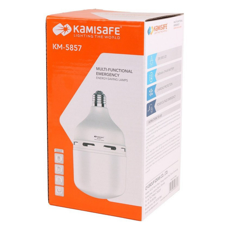 چراغ آویز چادر کامی سیف مدل KM-5857 با نور مهتابی