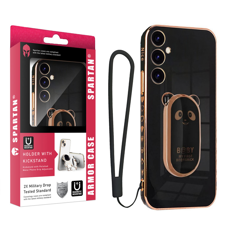 کاور اسپارتان مدل Pop socket Panda Strap مناسب برای گوشی موبایل سامسونگ Galaxy A25