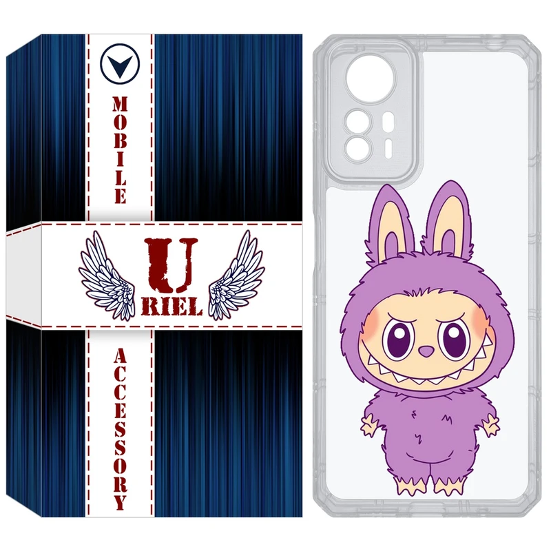 کاور یوریل مدل Clear کد 150 طرح لبوبو Labubu مناسب برای گوشی موبایل شیائومی Redmi Note 12S