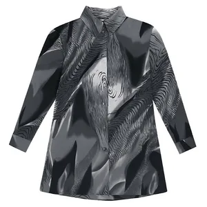 شومیز آستین بلند یقه برگردان زنانه مدل B-58005