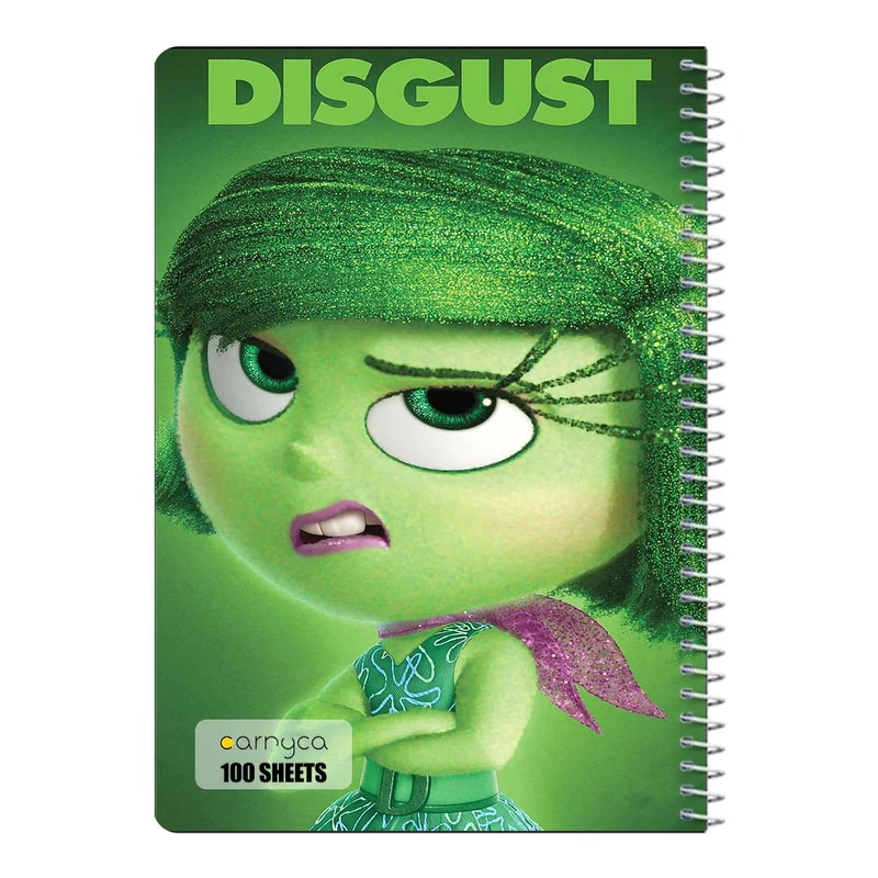 دفتر مشق 100 برگ سیمی کارنیکا طرح درون و بیرون Inside Out کد 19254