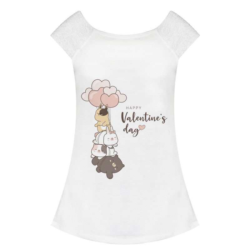 تی شرت زنانه مدل ST0005-110025 