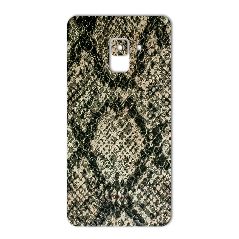 برچسب تزئینی ماهوت مدلJungle-python Texture مناسب برای گوشی Samsung A8 2018
