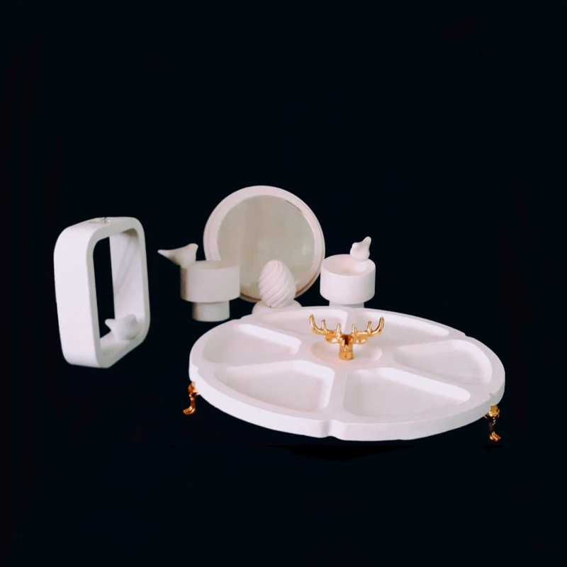 مجموعه ظروف هفت سین 7 پارچه مدل گل آرا