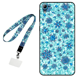 Megafone Snow Flake 0014 Cover For Htc Desire 826 Mobile Neckband