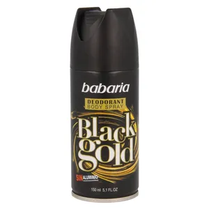 اسپری خوشبو کننده بدن باباریا مدل Black Gold حجم 150 میلی لیتر
