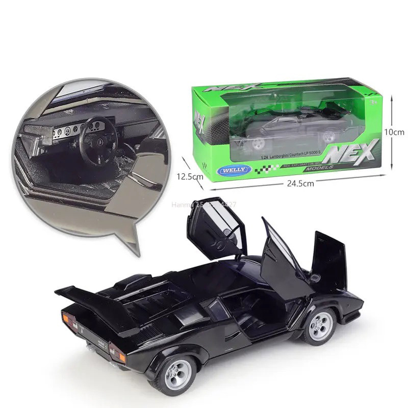 ماکت ماشین ولی مدل Lamborghini Countach LP 5000 S