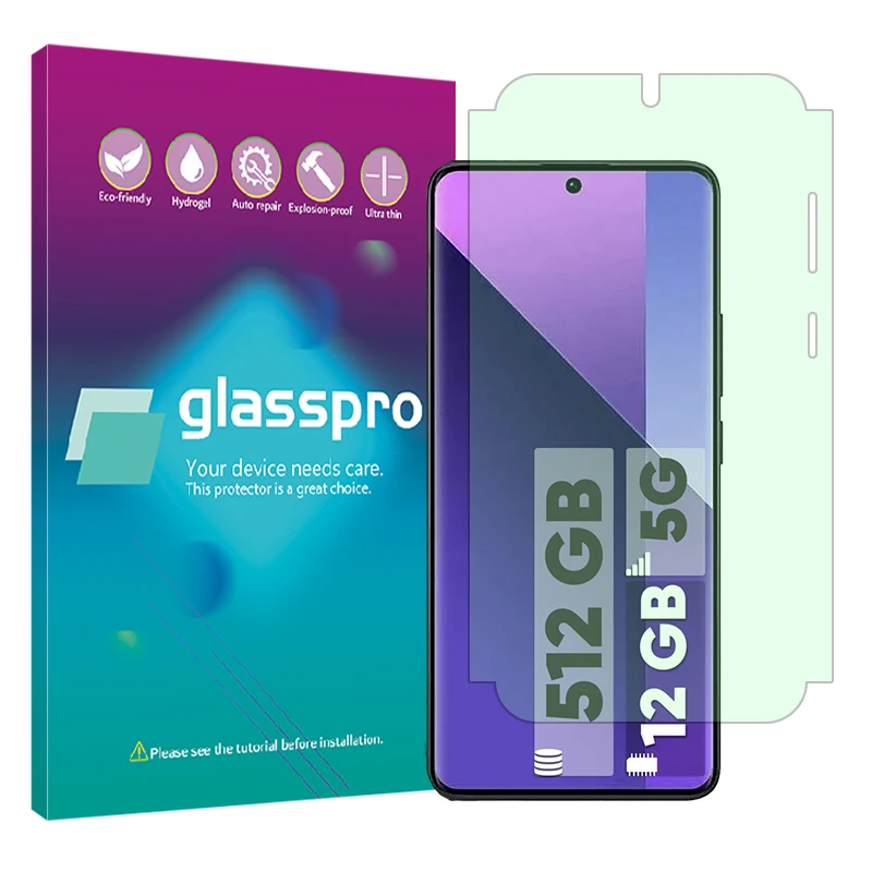 محافظ صفحه نمایش گرین لایت گلس پرو مدل Eye Care مناسب برای گوشی موبایل شیائومی Redmi Note 13 Pro Plus 