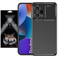  کاور لوکسار مدل Carbon Fiber مناسب برای گوشی موبایل شیائومی Redmi Note 12 Pro Plus 5G / Redmi Note 12 Explorer 5G