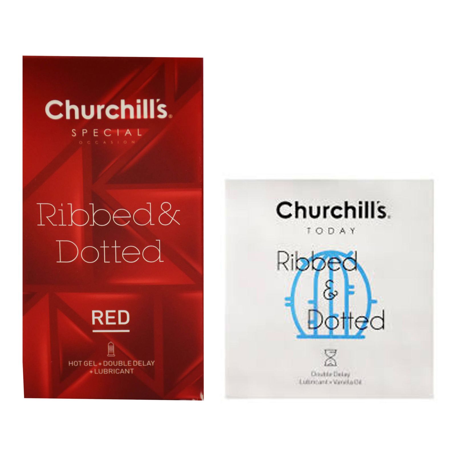 کاندوم چرچیلز مدل خاردار و شیاردار بسته 12 عددی به همراه کاندوم چرچیلز مدل شیاردار و خاردار بسته 3 عددی - - 2