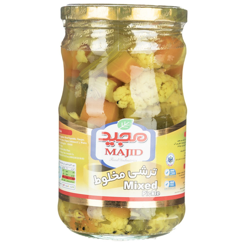 ترشی مخلوط مجید مقدار 620 گرم