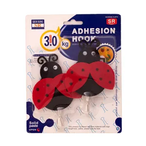 قلاب آویز آشپزخانه مدل کفشدوزک کد 5 بسته دو عددی