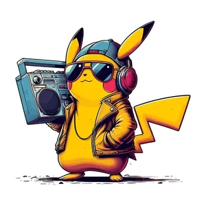 برچسب بدنه موتور سیکلت طرح پوکیمون yp کد 08