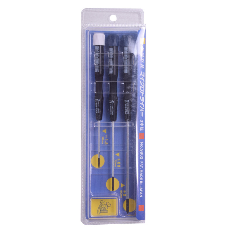 مجموعه 3 عددی پیچ گوشتی ساعتی وسل مدل 9902