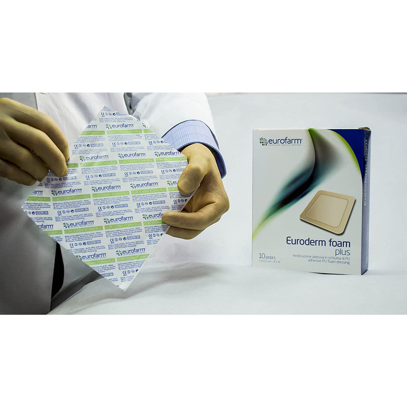 پانسمان یوروفارم مدل EURODERM FOAM P 10.10 بسته 10 عددی