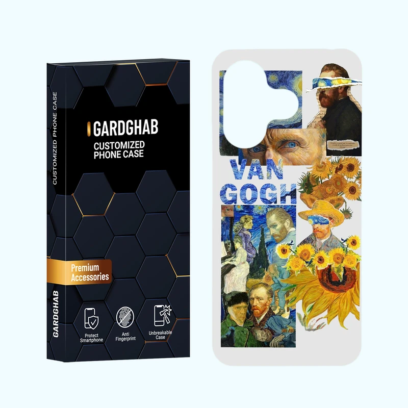 کاور گارد قاب مدل هنری مناسب برای گوشی موبایل شیائومی Redmi 13 4G / 5G