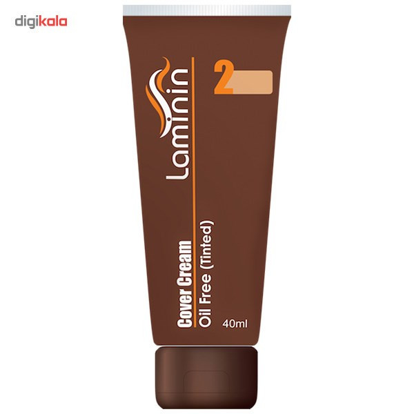 کرم پوشاننده رنگی شماره دو (تیره) فاقد چربی لامینین 40ml