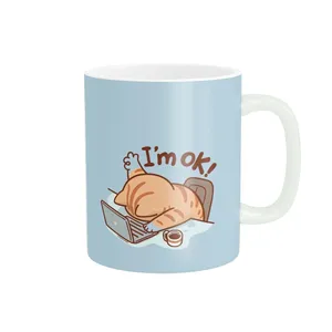 ماگ زیگورات مدل گربه خسته کد 3394