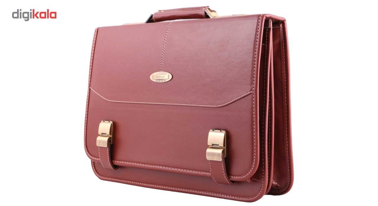 MAACHARM Leather briefcase. Model 02, with an especial leather gift 