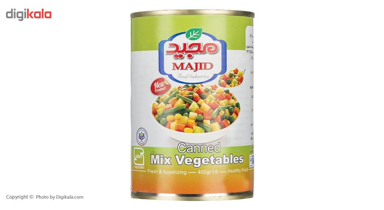 کنسرو سبزی مخلوط مجید مقدار 400 گرم main 1 3