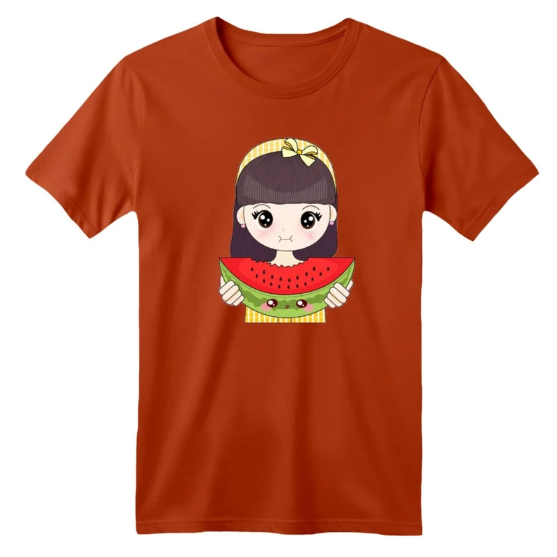 تی شرت آستین کوتاه بچگانه مدل دخترک یلدایی کد 21