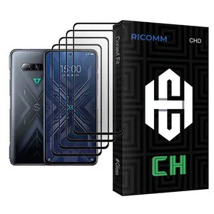 Ricomm CH Glass MIX004 Screen Protector For Xiaomi Black Shark 4 Pro Pack Of 4
