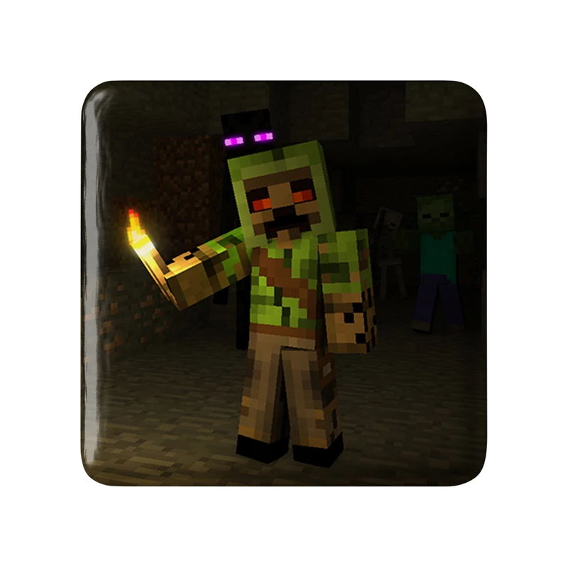 مگنت خندالو طرح بازی ماینکرافت (Minecraft) مدل مربعی کد 36992