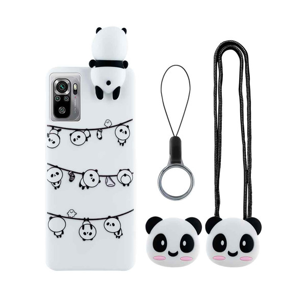 کاور دکین مدل Armon طرح Panda مناسب برای گوشی موبایل شیائومی REDMI NOTE 10 4G / NOTE 10S به همراه بند و آویز و پایه نگهدارنده