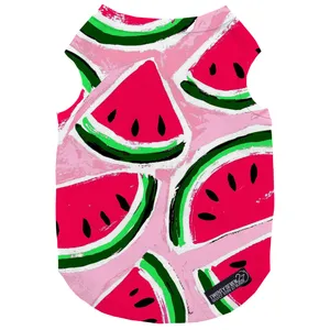 لباس سگ و گربه 27 طرح Watermelon WaterColor کد MH567 سایز XL
